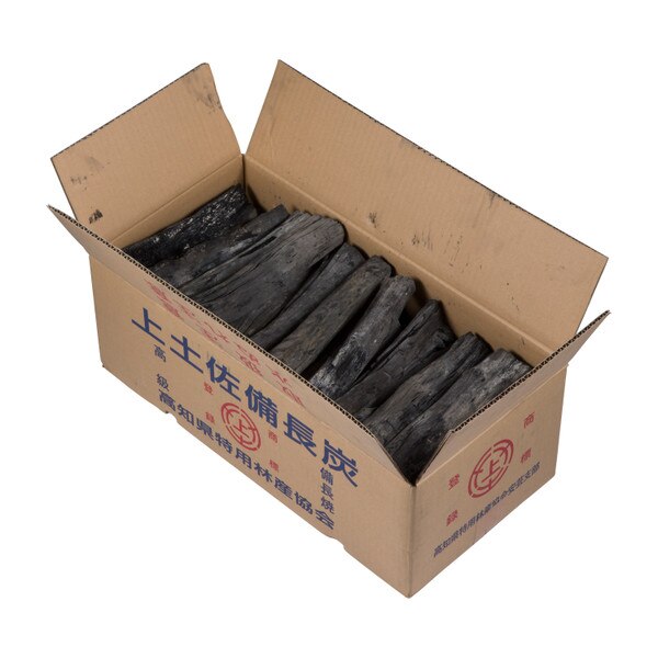 Image of Kamitosa White Binchotan Halved Pieces Binwari 9.5" 26.5lb/case 2