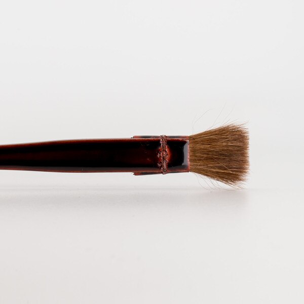Image of Thin Lacquered Wooden Horse Hair Sauce Brush 8.5" 2