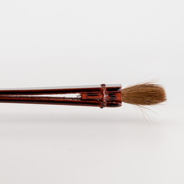 Image of Thin Lacquered Wooden Horse Hair Sauce Brush 8.5" 3
