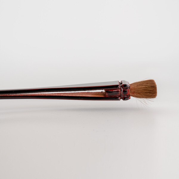 Image of Medium Lacquered Wooden Horse Hair Sauce Brush 8.5" 3