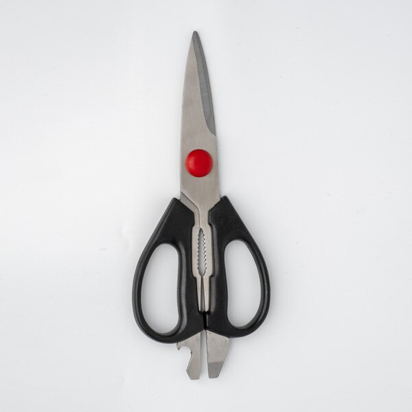 Image of Black Handle Multi Function Kitchen Scissors 8.5" 3