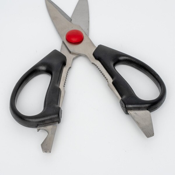 Image of Black Handle Multi Function Kitchen Scissors 8.5" 5