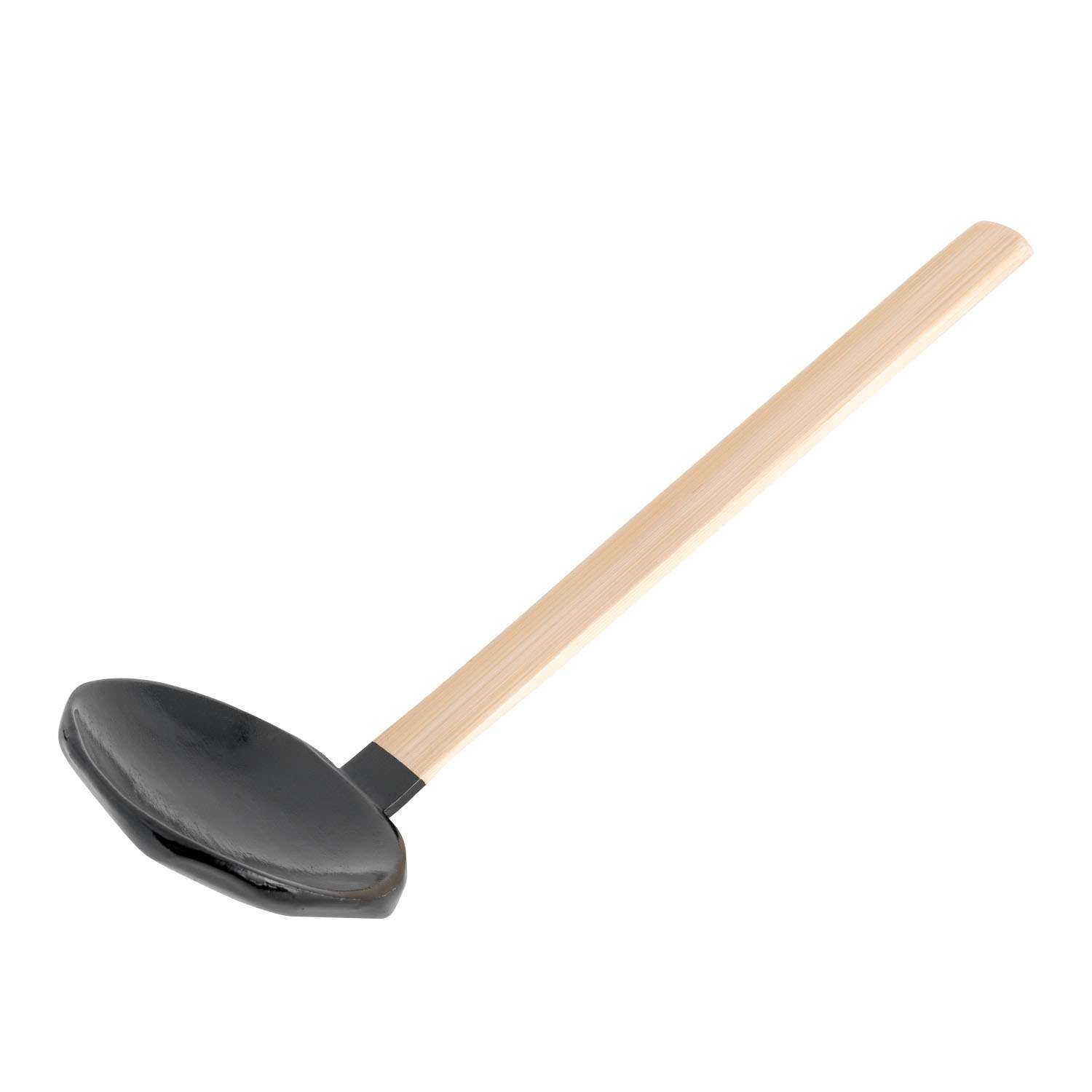Wooden Leaf Slotted Ladle 8.75