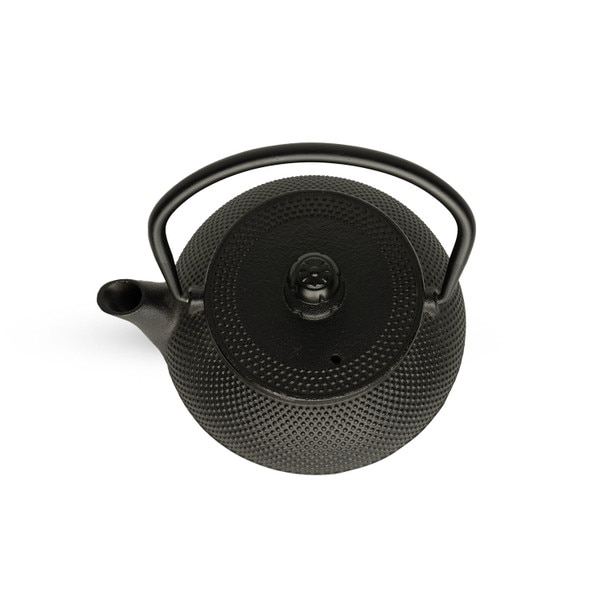Image of Cast Iron Black Arare Teapot 8 oz 3