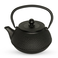 Cast Iron Black Arare Teapot 18 oz