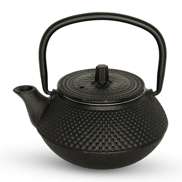 Image of Cast Iron Black Arare Teapot 26 oz 1