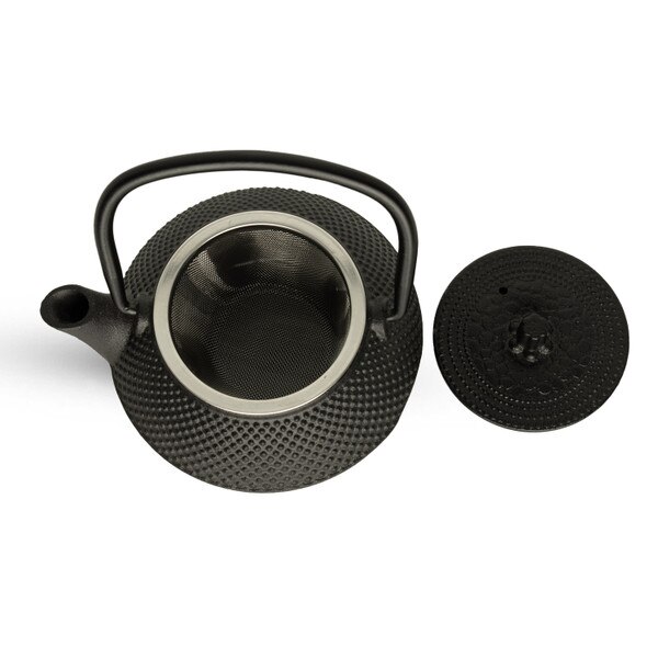 Image of Cast Iron Black Arare Teapot 26 oz 4