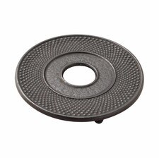 Black Cast Iron Round Trivet