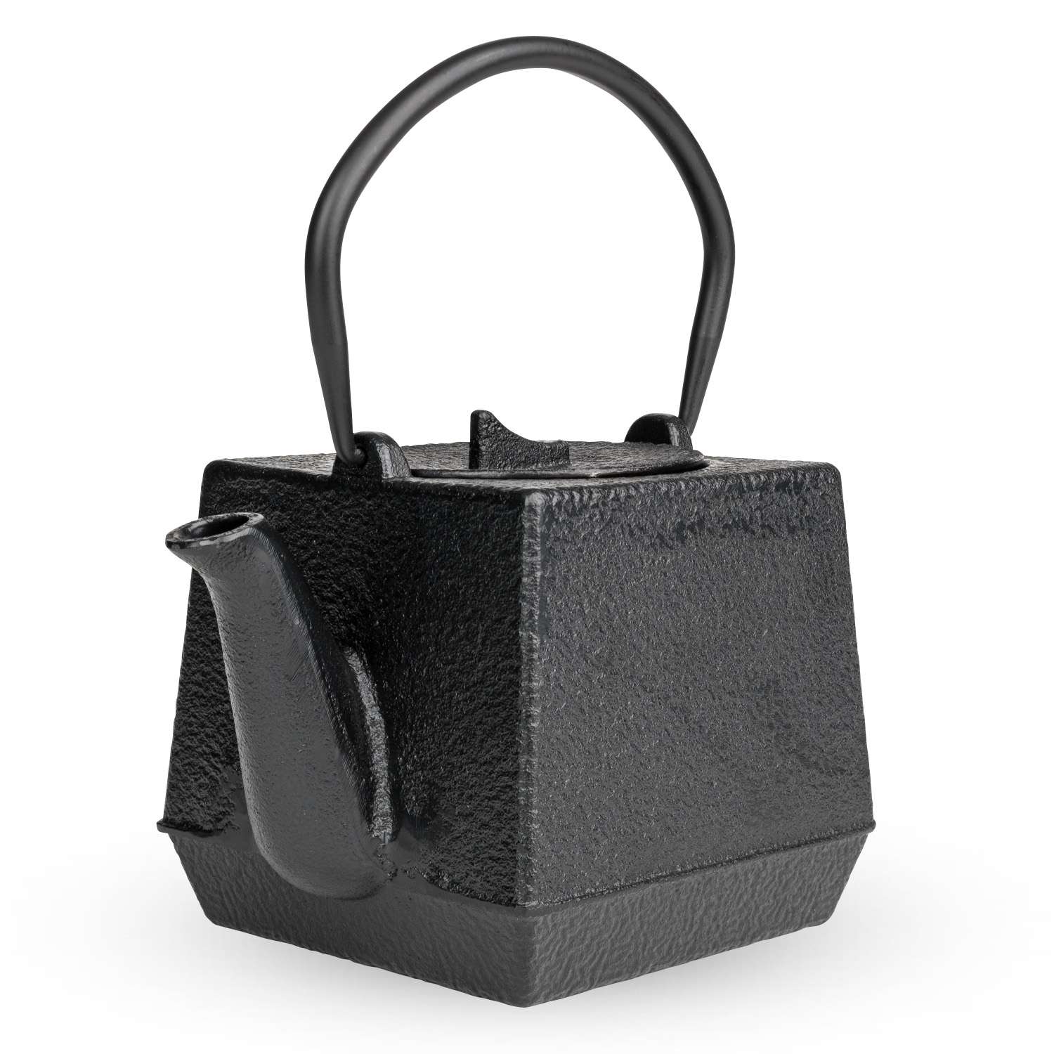 Black Square Cast Iron Teapot 20 oz | KORIN