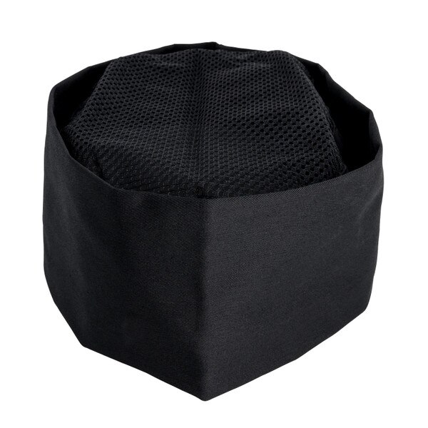 Image of Black Chef Hat with Mesh - Large 1