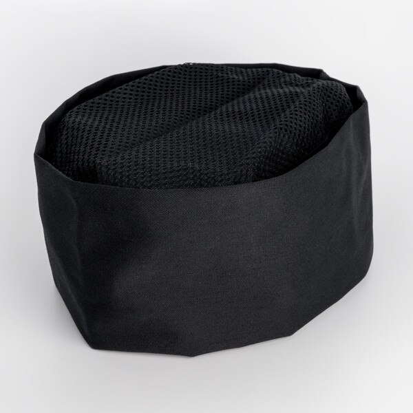 Image of Black Chef Hat with Mesh - Large 2