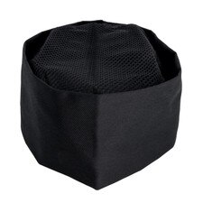 Black Chef Hat with Mesh - Extra Large