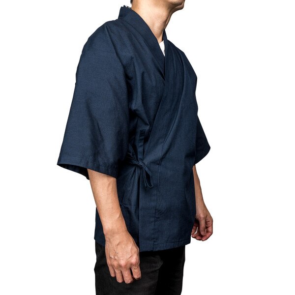 Image of Dark Blue Sushi Chef Coat - Large 2