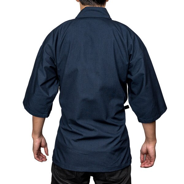 Image of Dark Blue Sushi Chef Coat - Large 3