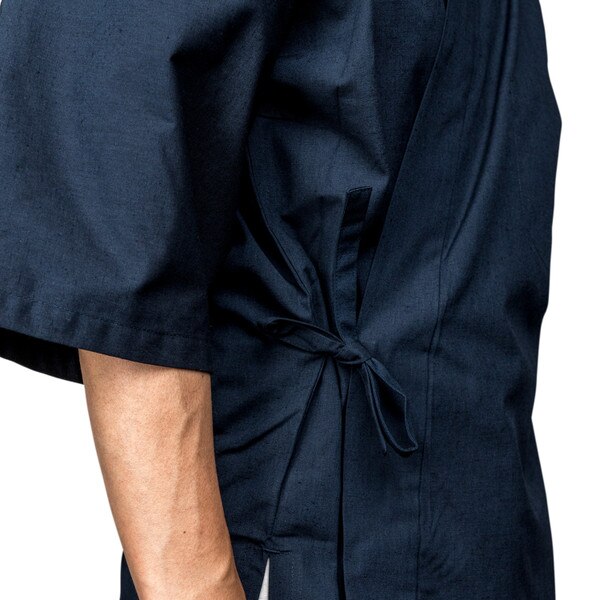 Image of Dark Blue Sushi Chef Coat - Large 4