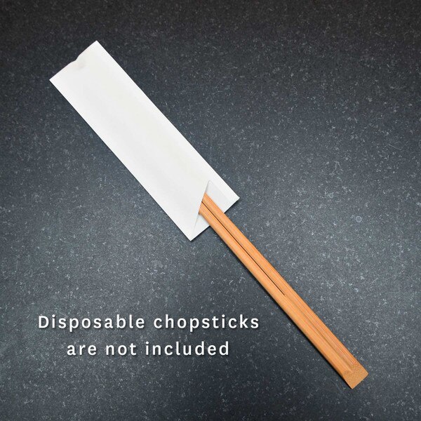 Image of White Paper Sleeve for Chopsticks 2