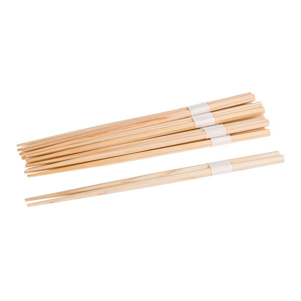 Image of Disposable Hinoki Hexagon Chopsticks 9.5" 2000 pairs/case 2